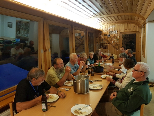 Abendessen Wuerzburg im Ruderclub 2018