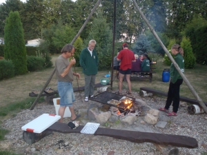 Abendessen an der Biebzra 2015