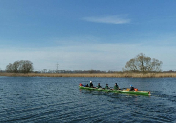 Ablegen Ketzin Ruderboot Maerz 2013