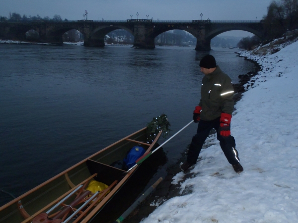 Adventsschmuck am Boot Pirna 2012