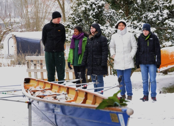 Anrudern im Schnee 2013