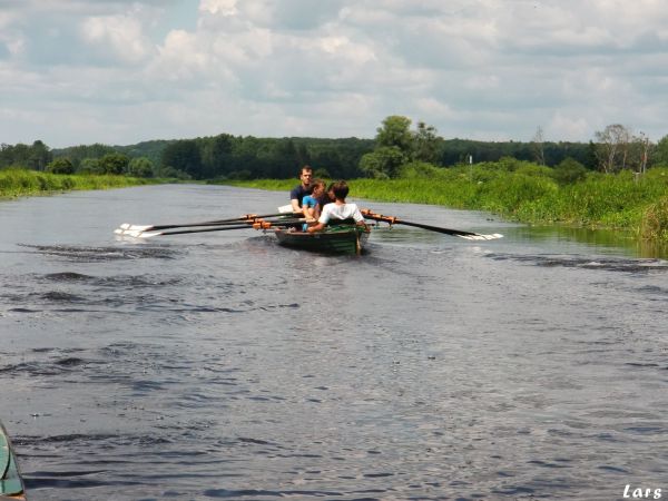 Auf dem Finowkanal Ruderboot 2021