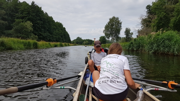 Auf der Elde Ruderer Mecklenburg 2020