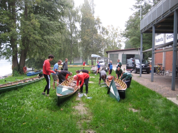 Aufriggern in Grenzach Rhein 2011