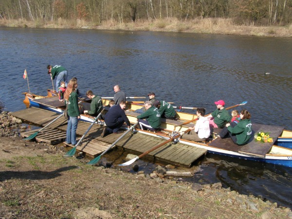 Barke am Steg in Kleinmachnow