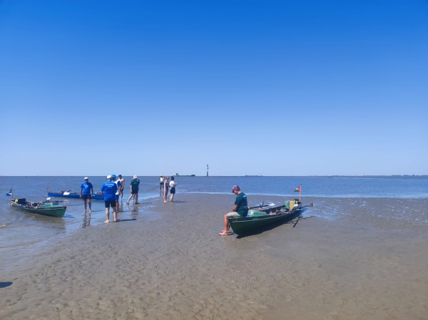 Baumgarten E-Zweier Oste Marathon 2023 Sandbank