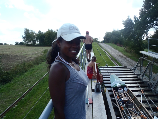 Bergfahrt mit dem Bootswagen Polen 2015