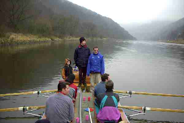 Barke auf der Elbe 