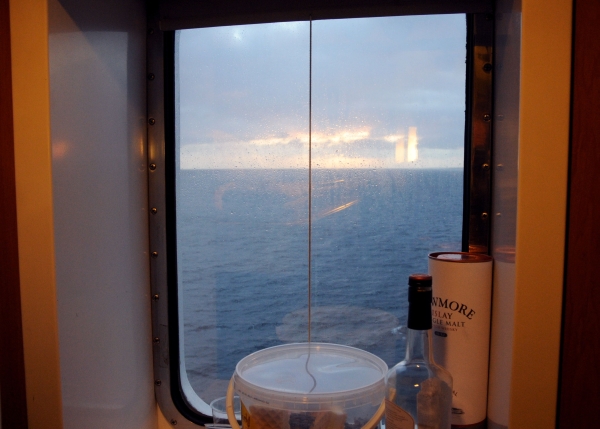 Blick aus dem Bullauge Stena 2012