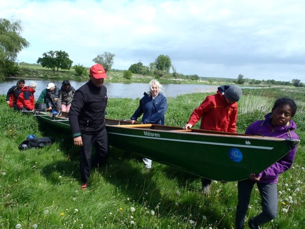 Boote aussetzen an der Warthe 2015