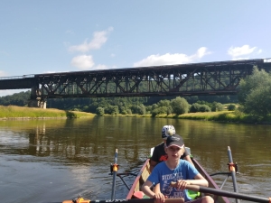 Eisenbahnbruecke Weser 2018