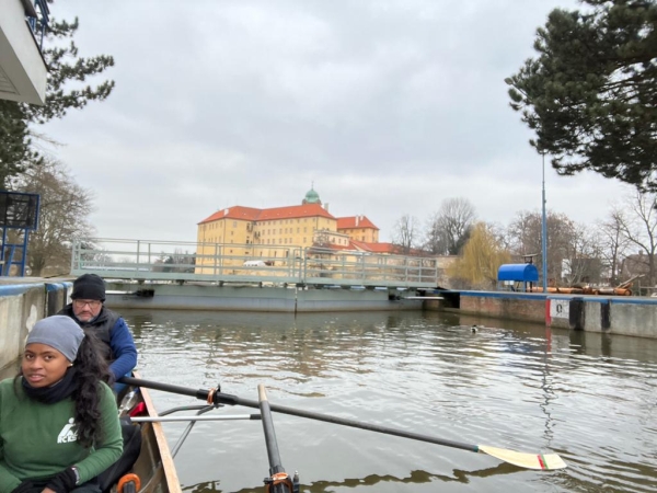 Elbe Schleuse mit Schloss 2023