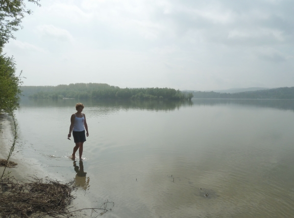 Elina am Strand Donau 2012