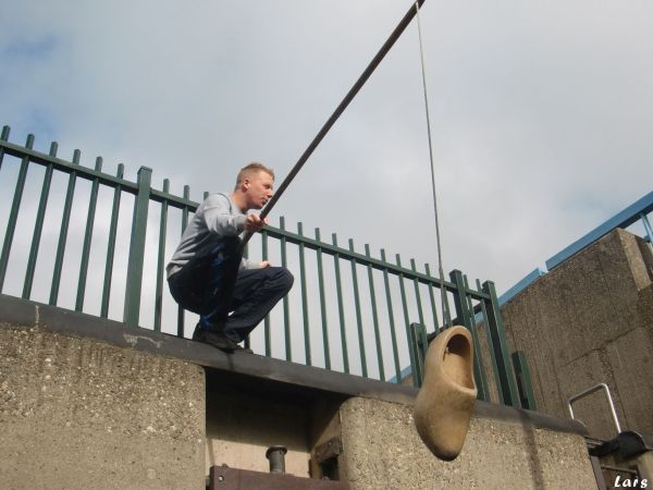 Geld kassieren bei der Schleuse Holland 2019