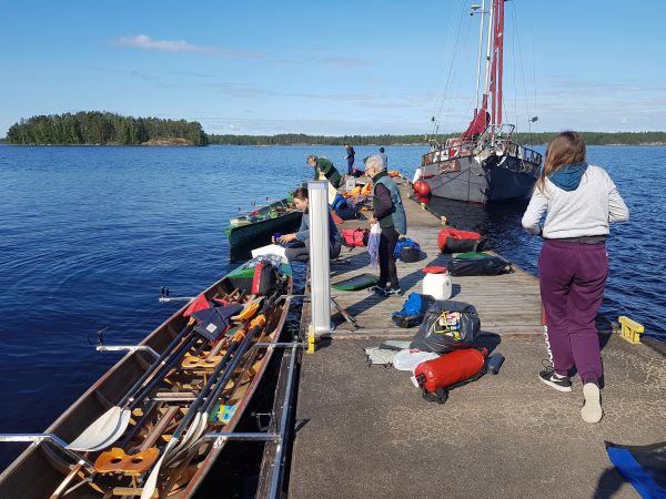 Gepaeck fuer 19 Rudertage in die Boote 2019