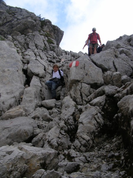 Gutenberghaus Silberkarklamm Thomas klettert Loipold 09