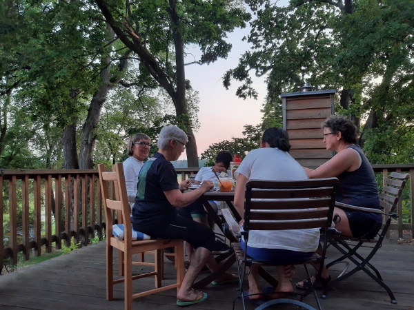 Hangelsberg unser Balkon Spree 2020