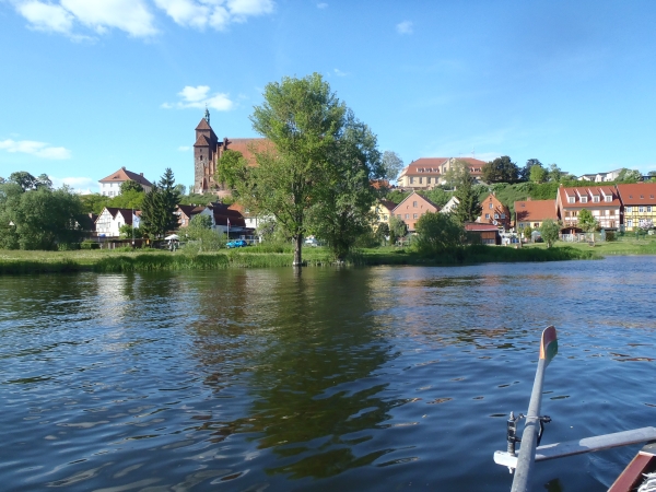 Havelberger Dom vom Ruderboot aus 2014