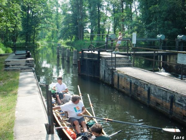 Inrigger in der Spreewaldschleuse 2021