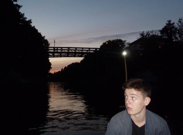 Jacob auf dem Teltowkanal Freitag Abend Spreewald 2016