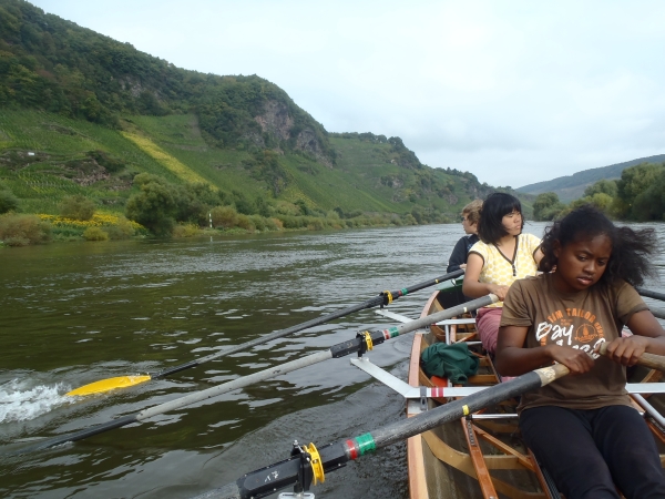 Jugendruderboot auf der Mosel 2013