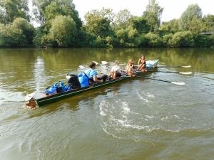 Kinder Dreier auf der Fulda Weser 2018