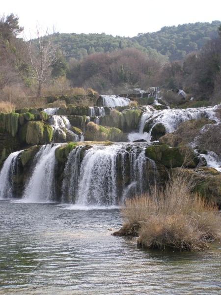 Krka Wasserfall von unten