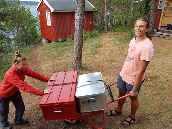 Materialtransport auf Solodden Oslo 2018