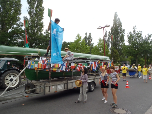 Messeflagge Festumzug Teltow 2015