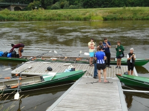 Mittagspause mit Eis auf der Weser 2018