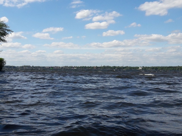 Muegelsee bei Sturm Dahme Spree 2018