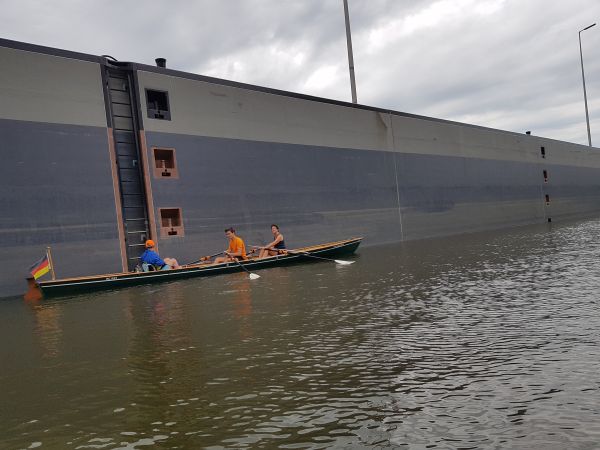 Neue Schleuse Malczyce Oder 2019