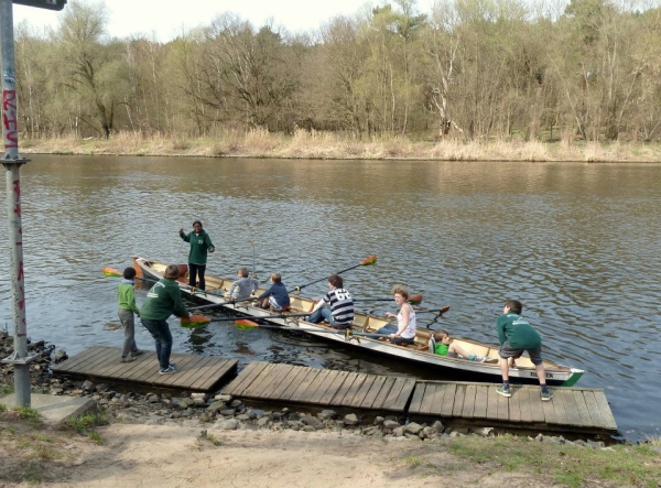 Proberudern beim RC KST Tag der offenen Tuer 2013