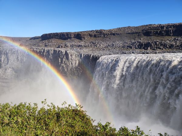 Regenbogen am Dettifoss Island 2022