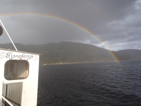 Regenbogen ueber dem Nisser 2018