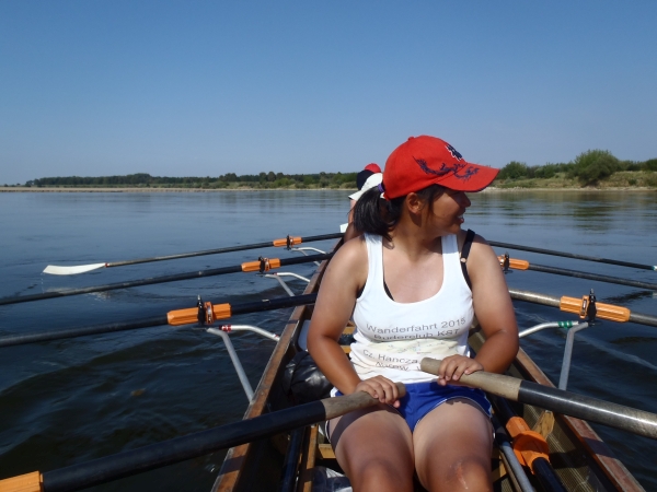 Ruderboot Unterlauf der Weichsel 2015