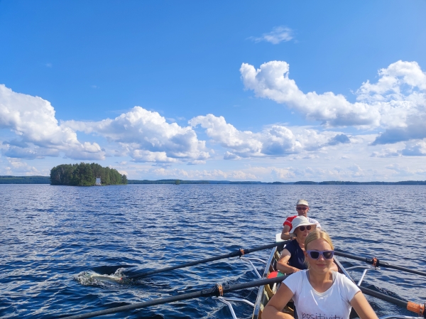 Ruderboot auf dem Juojrvi 2023