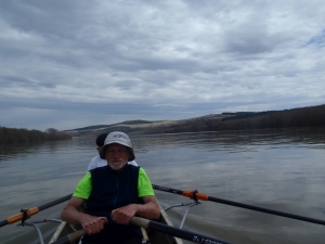 Ruderboot auf dem Weg nach Mechka Donaufahrt 2018