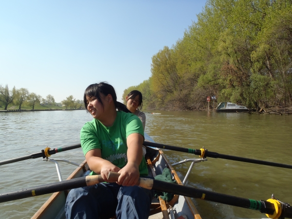 Ruderboot auf der Tamis Donau 2012