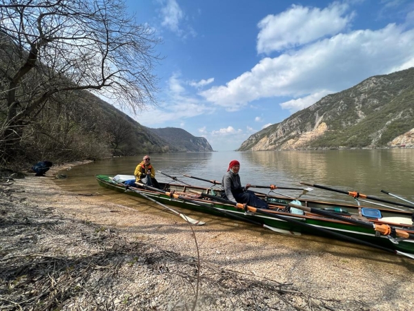 Ruderboot im Canyon DOnau 2023