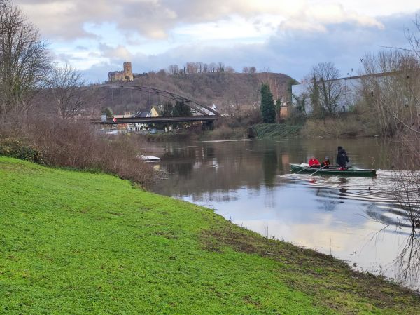 Ruderboot in Lahnstein Silvester 2022