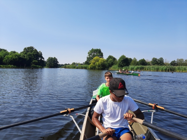 Ruderboote auf dem Wergensee Spreewald 2020