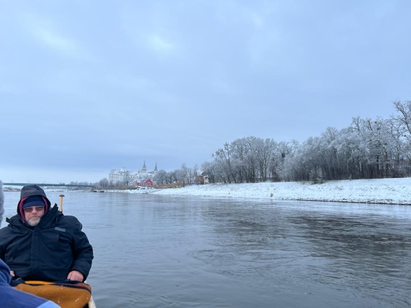 Ruderboote auf der Elbe Torgau 2023