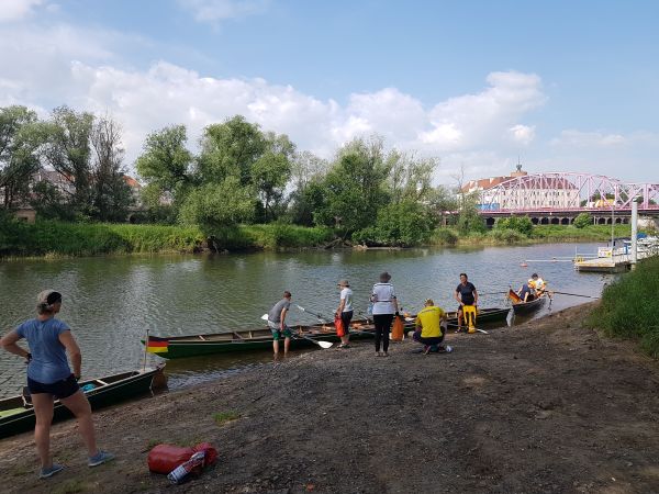 Ruderboote in Glogau Oder 2019