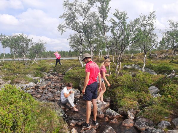 Ruderer am Zulauf des Soulisjrvi Inari 2022