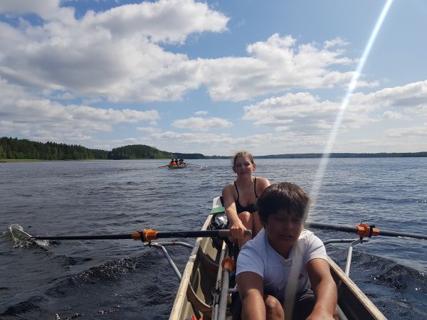 Ruderer auf dem Saimaa 2019