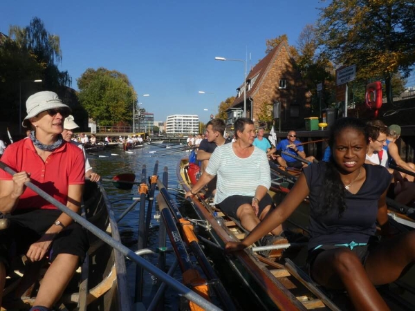 Ruderer in der Oberschleuse Wiking 2018