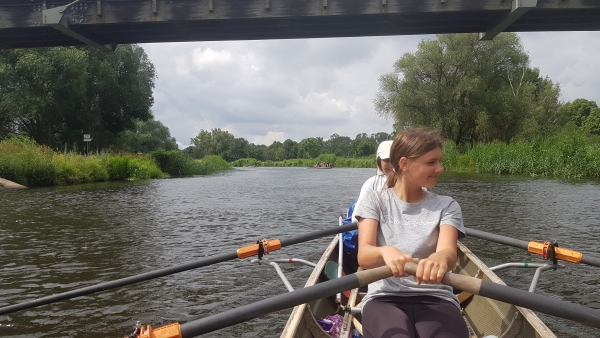 Ruderinnen auf der Elde Mecklenburg 2020