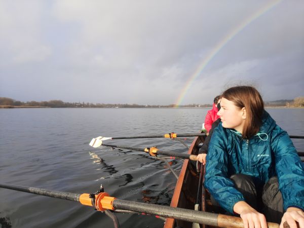 Rudern zum Ende des Regenbogens Silvester 2021