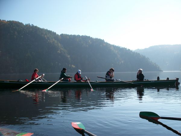 Rudervierer auf der oberen Moldau 2010